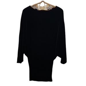 FashionNova black velvet dress size S